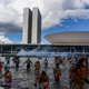 At a peaceful demonstration in Brazil this past spring, indigenous people stood up for members of their communities killed in land conflicts. Photo Courtesy Rogério Assis / Mobilização Nacional Indígena